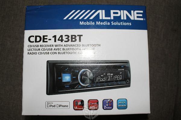 AutoStereo CD Alpine CDE-HD143BT Bluetooth USB