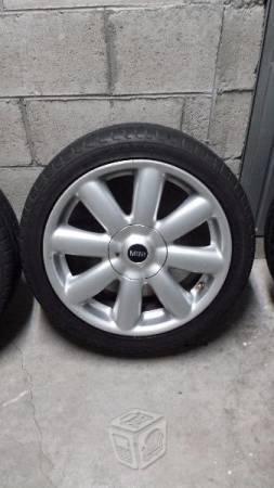 Rines y llantas mini cooper 17 run flat 3/4 vida