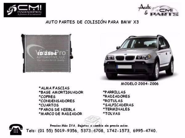 Radiador BMW x3 Modelo 2004-2006 Contactar