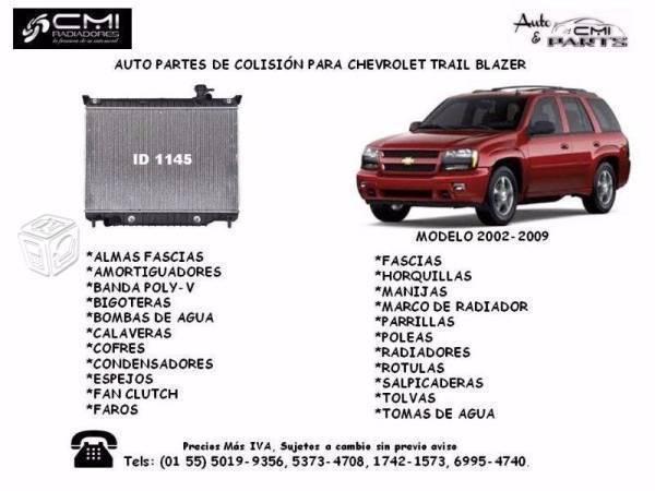 Radiador Trail Blazer Modelo 2002-2009 Contactar