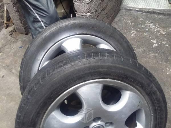 2 llantas p/rin 16 205/55 Michelin 1/2 vida NEXEN