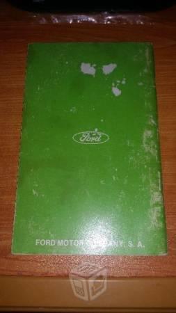 Manual de usuario fairmont 1979