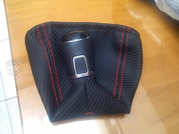 Pomo de piel funda fibra de carbono vw y seat