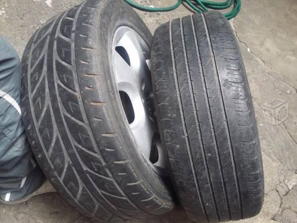 2 llantas p/rin 16 205/55 Michelin 1/2 vida NEXEN