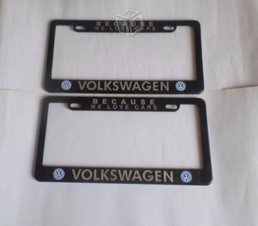 Par de portaplacas Volkswagen