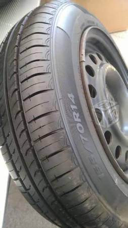 2 llantas hankok nuevas c/rin 14 medida 155/70 r14