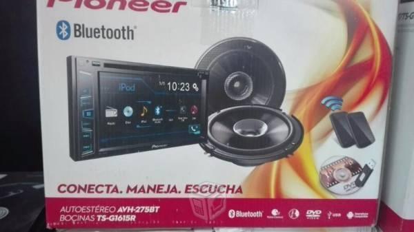 Autoestéreo Pantalla Pioneer 6.2 Avh-275bt Dvd NUE