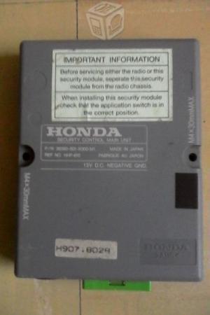 Unidad principal de control de seguridad Honda