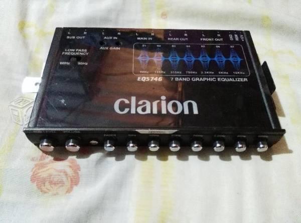 Ecualizador Clarion Parametrico 7 Bandas P 1/2 Din