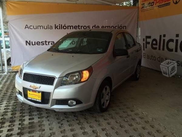 chevrolet aveo basico estandar plata -14