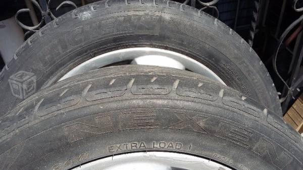 2 llanta p/rin 16 205/55 Michelin y NEXEN 1/2 vida