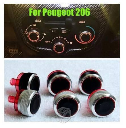 Perillas Control Aire Clima Tuning Peugeot 206 207