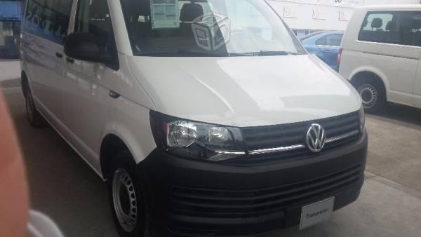 Vw transporter pasajeros con aire blanca -16